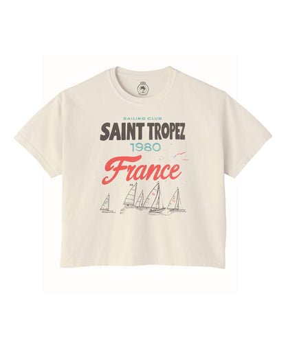 Saint Tropez Sailing Club Crop Tee