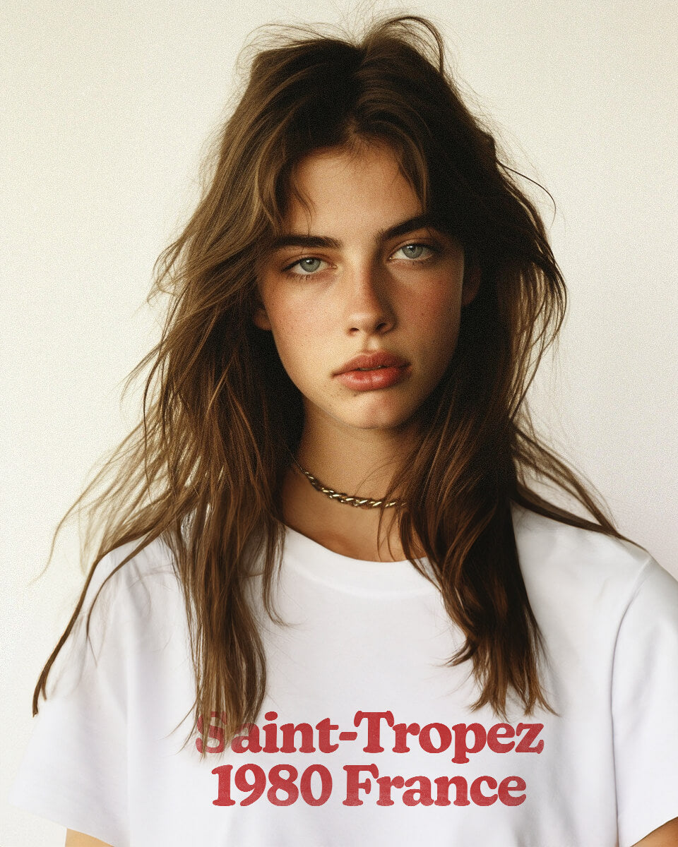 Saint-Tropez 1980 France Retro Graphic Tee