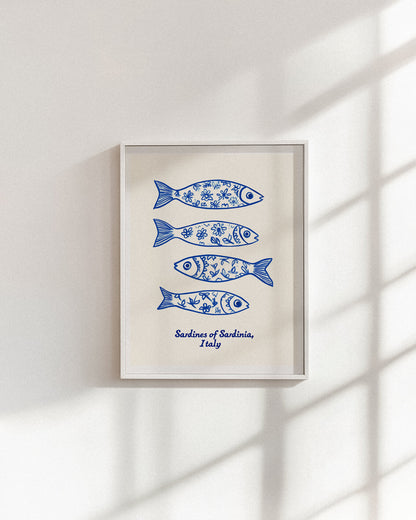 Sardines of Sardinia Italy Art Print