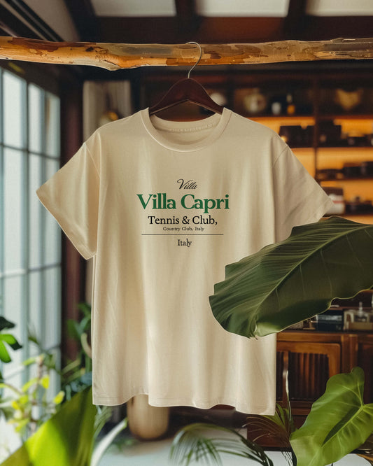 Villa Capri Italy Tennis Country Club Graphic Tee