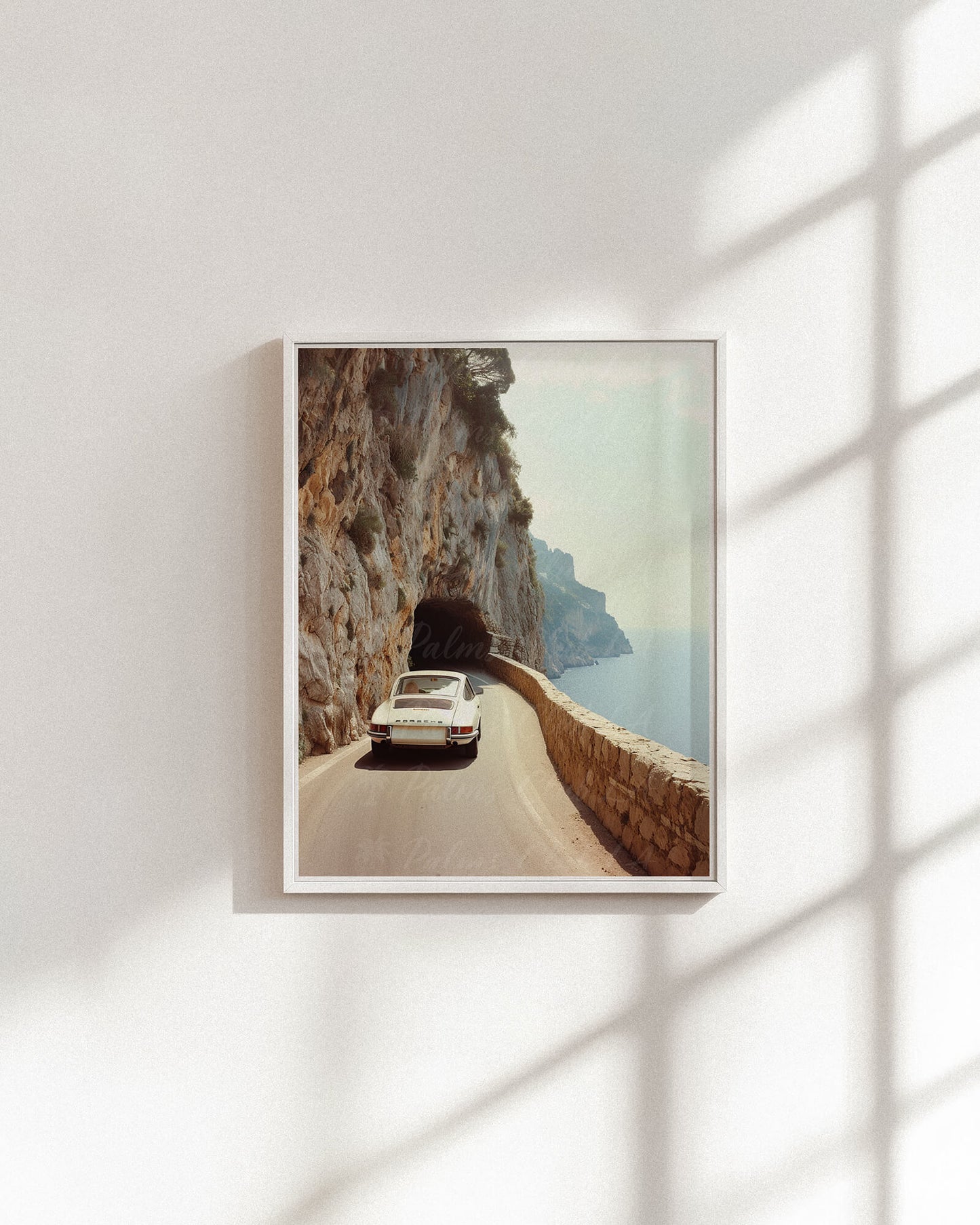 Vintage Porsche Riviera Drive Photo Print | Amalfi Coast Drive Photo Print